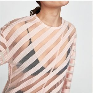 Zara sheer blouse